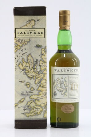 Talisker  10 Years Old  Map Label 1980s
