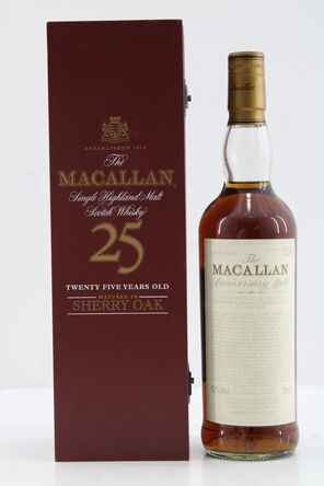 Macallan 25 Years Old Anniversary Malt Early 2000s