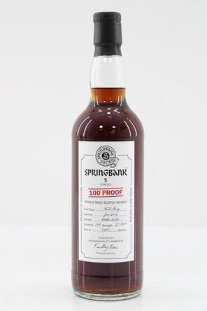 Springbank 5 Society Bottling 2024 Release 100 Proof