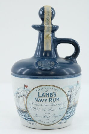 Lambs Navy Rum Decanter 1986 Royal Wedding Andrew And Sarah