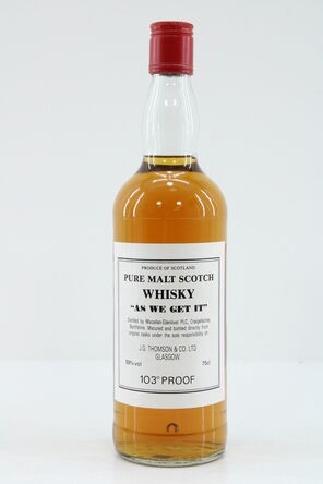Macallan  As We Get It  103 Proof  1980s