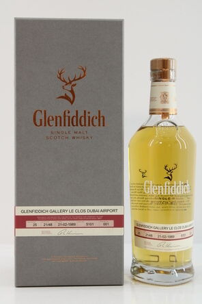 Glenfiddich  25 Years Old  1989  Gallery Le Clos Dubai Airport  Cask 5101