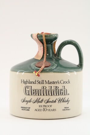 Glenfiddich 10 101 Proof Highland Still Masters Crock Decanter 1980s Us Import