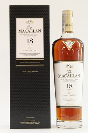 Macallan  18 Years Old  Sherry Oak  2024 Release