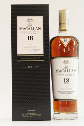 Macallan  18 Years Old  Sherry Oak  2024 Release