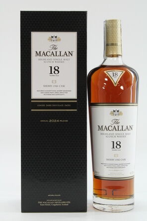 Macallan  18 Years Old  Sherry Oak  2024 Release