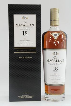 Macallan  18 Years Old  Sherry Oak  2024 Release