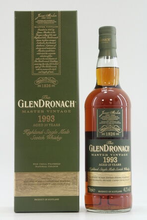 Glendronach  25 Years Old  Master Vintage 1993