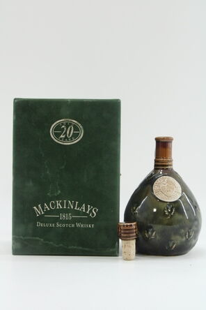 Mackinlays  20 Years Old  Ceramic Decanter