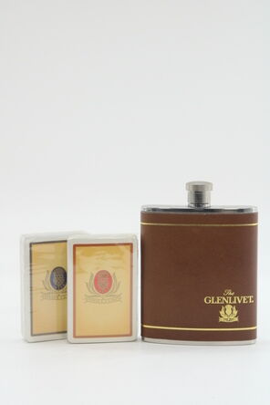 Glenlivet  Hip Flask  Playing Cards