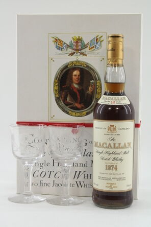 Macallan 18 1974 Jacobite Glasses Gift Pack