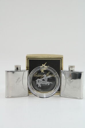 Remy Martin  Hip Flasks and Ash Tray