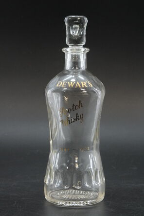 Dewars Branded Glass Decanter