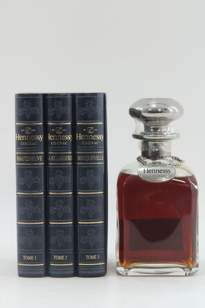 Hennessy Cognac Library Decanter Blue Book