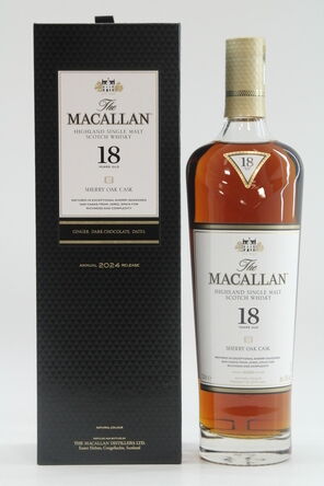 Macallan  18 Years Old  Sherry Oak  2024 Release