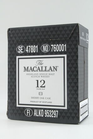 Macallan  12 Years Old  Sherry Oak Cask  Sealed Case  6 x 70cl