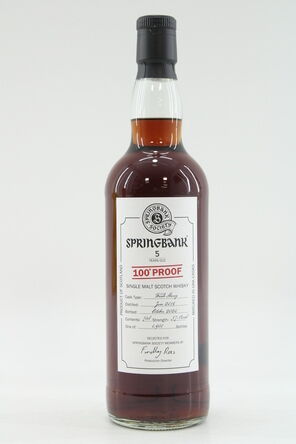 Springbank 5 2019 Springbank Society 100 Proof