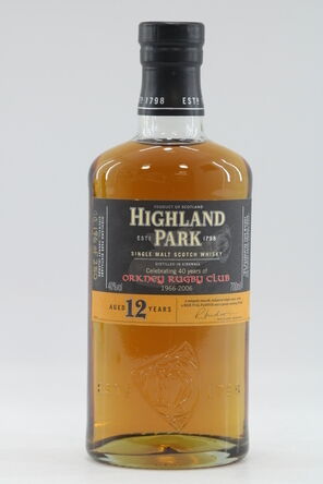 Highland Park 12 40 Years Of Orkney Rugby Club