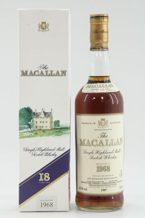 Macallan 18 Years Old 1968 Paris Import 75cl
