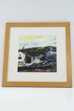 Glenfiddich Distillery Landscape Framed Painting