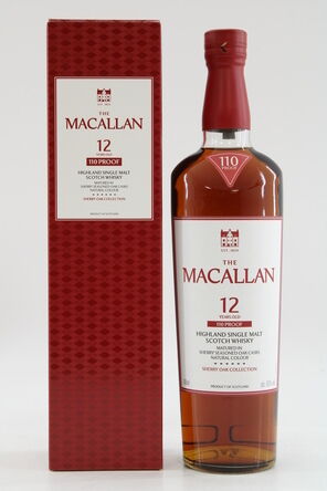 Macallan 12 110 Proof Rocks Glass Sherry Oak